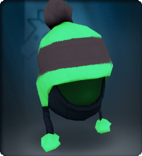 ShadowTech Green Pompom Snow Hat