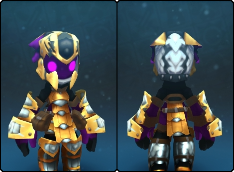 Gold Dragon Armor in its set