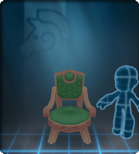 Furniture-Green Antique Chair.png
