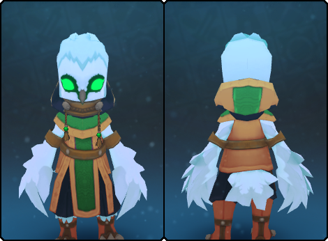 Glacial Owlite Robe in its set