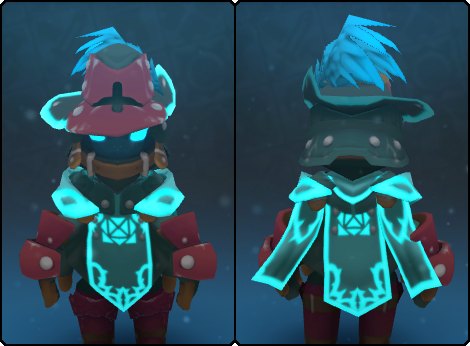 Tabard of the Aquamarine Rose in its set