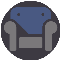 Furniture-Spiral Blue Compact Chair icon.png