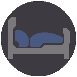 Furniture-Spiral Blue Bed icon.png