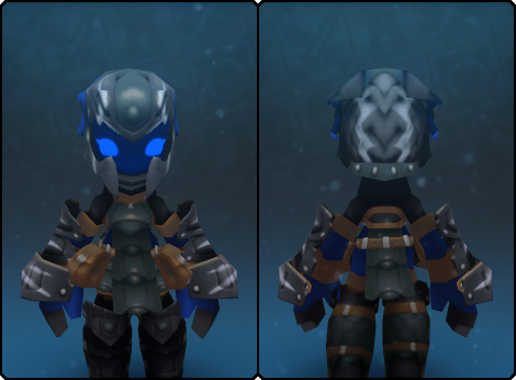 Iron Dragon Helm in its set