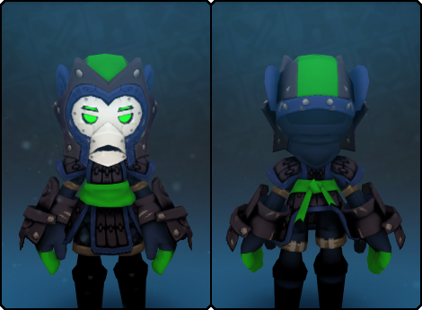 Shadow Spiraltail Mask in its set