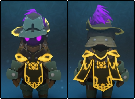 Tabard of the Citrine Rose in its set