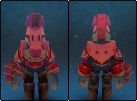 Toasty Warden Helm in its set