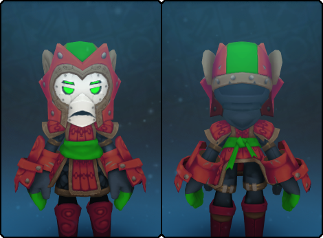 Toasty Spiraltail Mask in its set