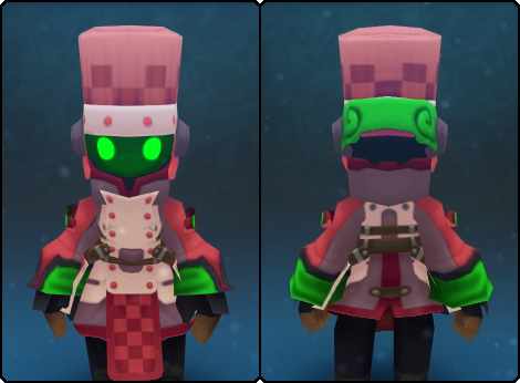 Pink Battle Chef Hat in its set